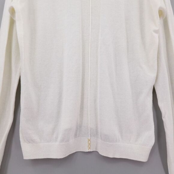 Label +Thread Goldie V Sweater Womens Medium Cream Knit Minimalist Timeless - Picture 9 of 16